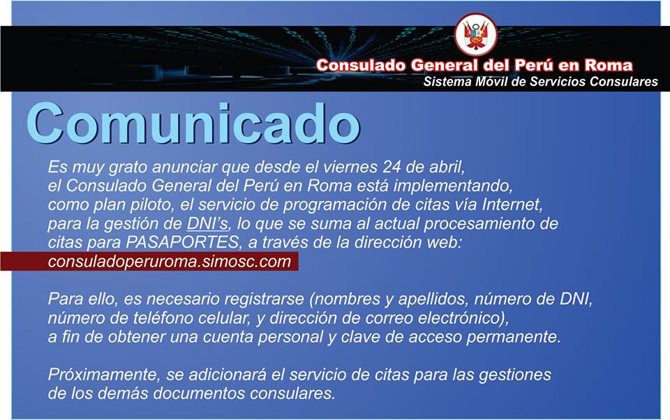 citas por internet peru